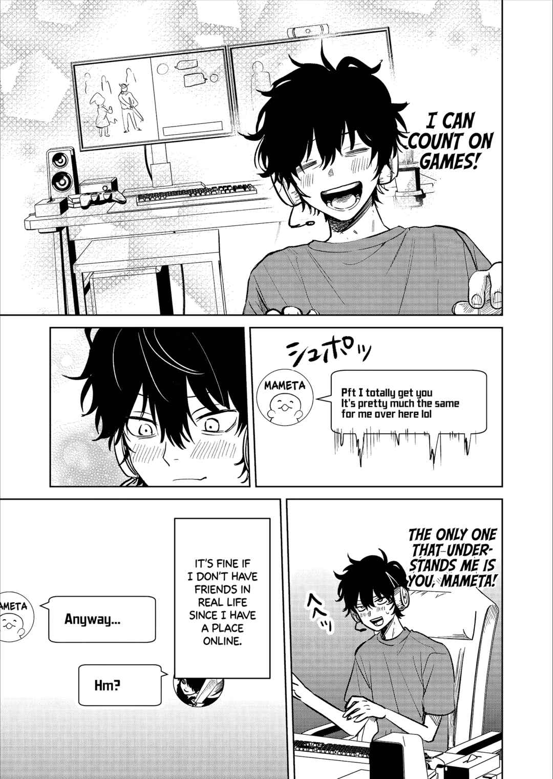 Page 3 Chapter 1 Inkya ga Netoge Tomodachi ni Renai Soudan sareta Hanashi