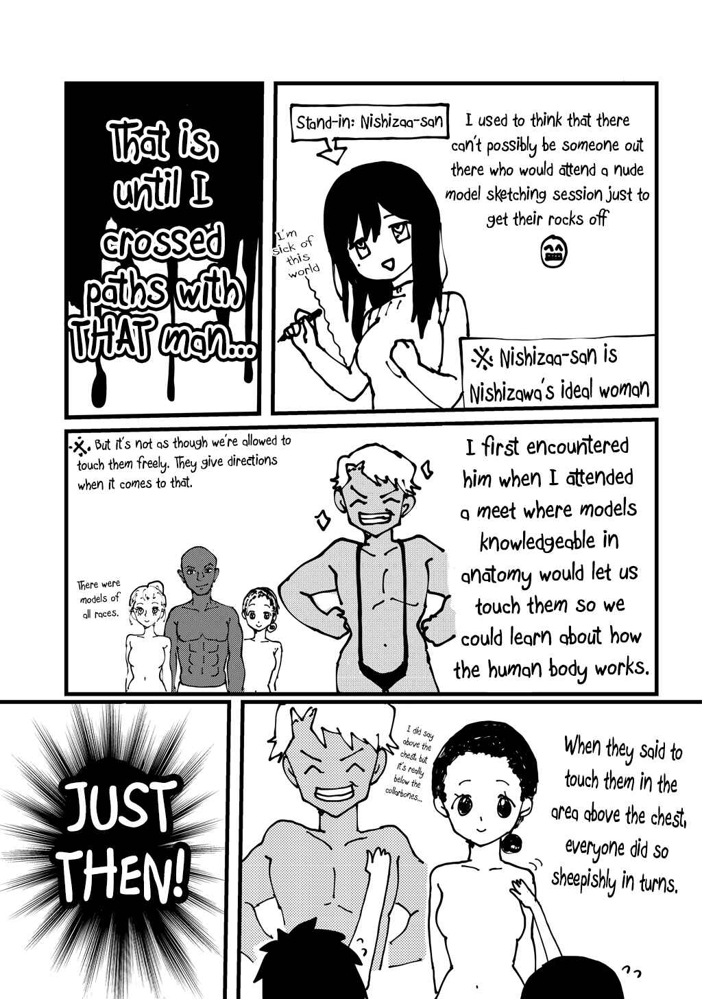 Page 2 Chapter 1.5 Onna no Hadaka wo Nama de Mitai
