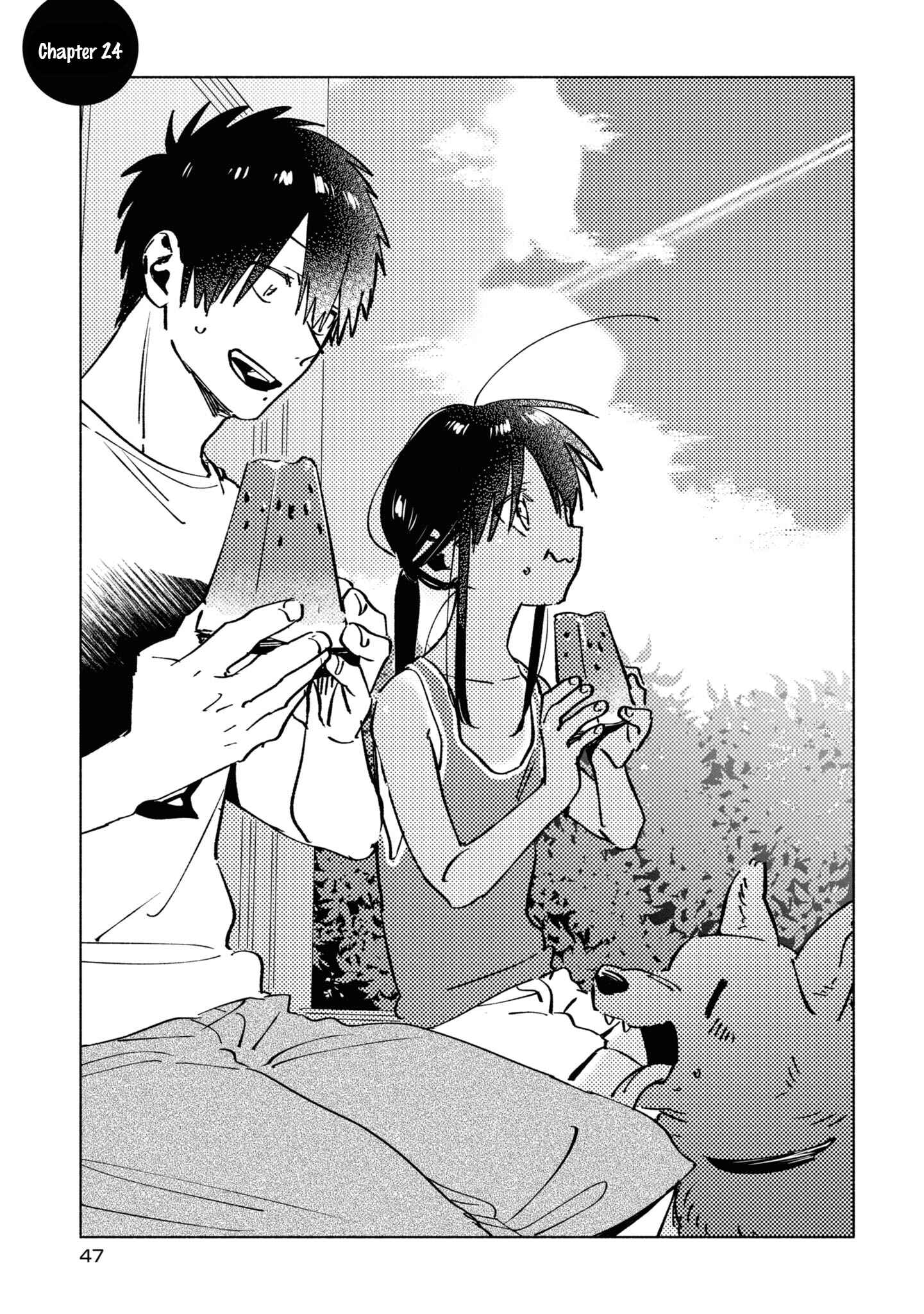 Page 1 Chapter 24 Inaka ni Kaeru to Yakeni Natsuita Kasshoku Ponytail Shota ga Iru