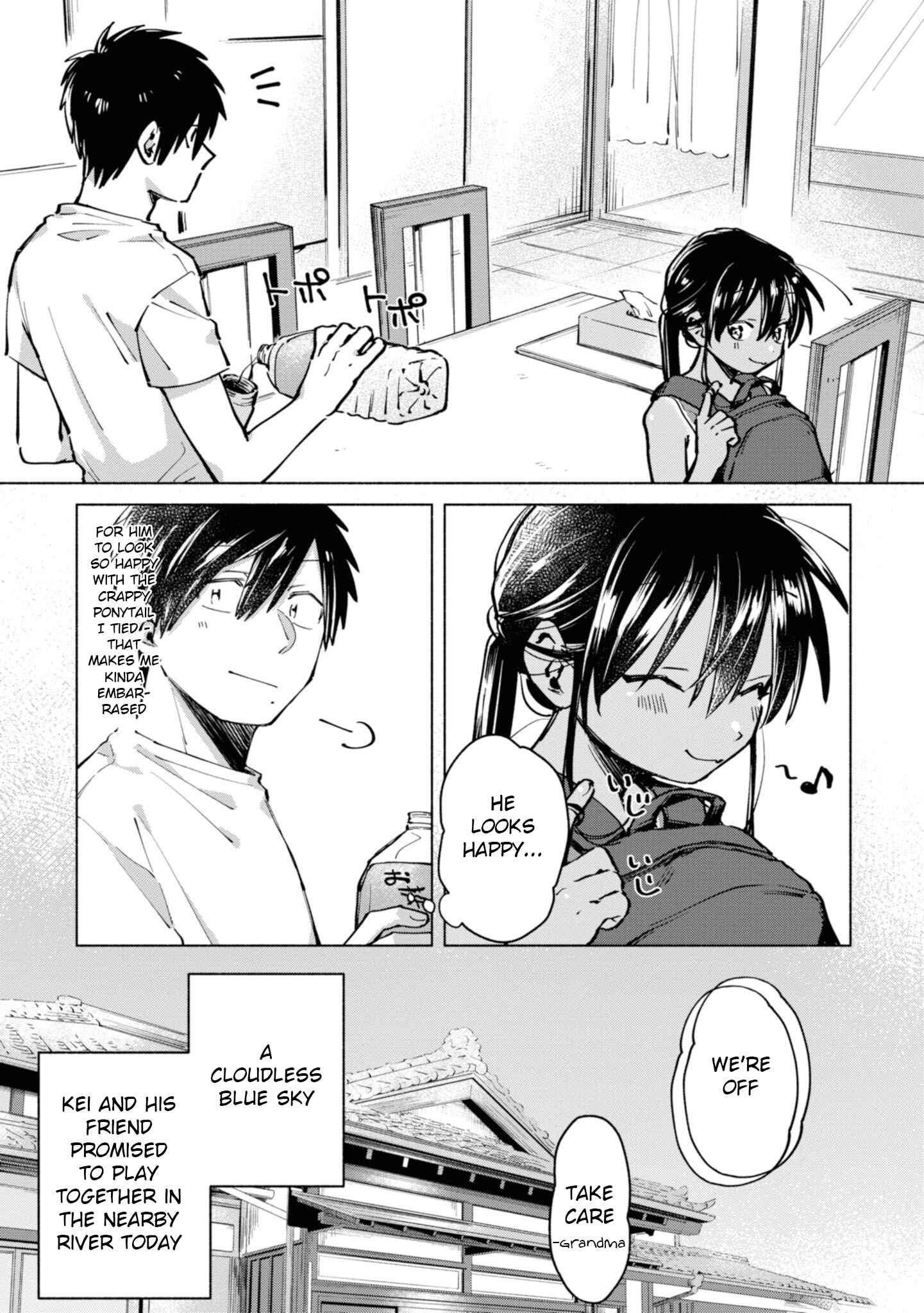 Page 3 Chapter 4 Inaka ni Kaeru to Yakeni Natsuita Kasshoku Ponytail Shota ga Iru