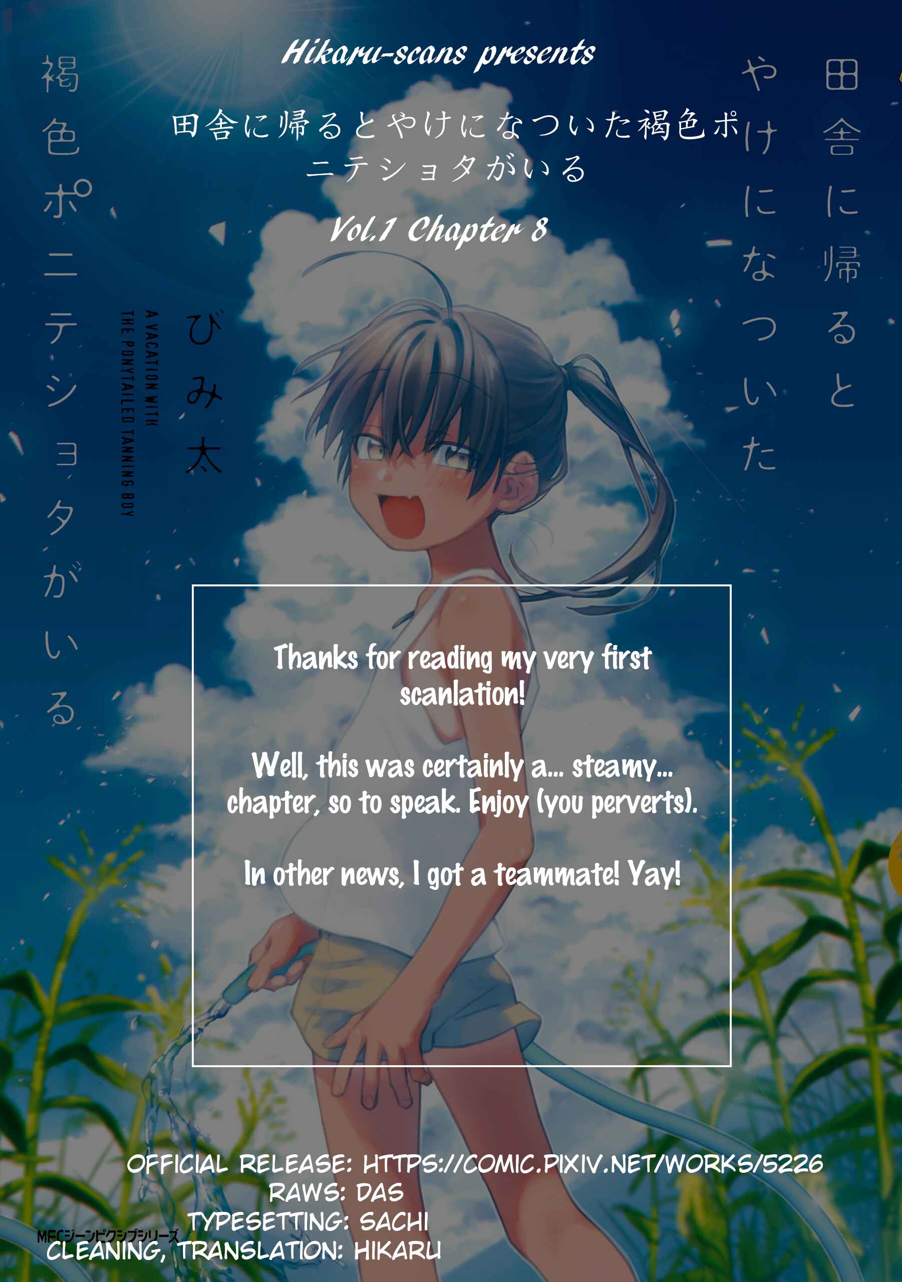 Page 15 Chapter 8 Inaka ni Kaeru to Yakeni Natsuita Kasshoku Ponytail Shota ga Iru