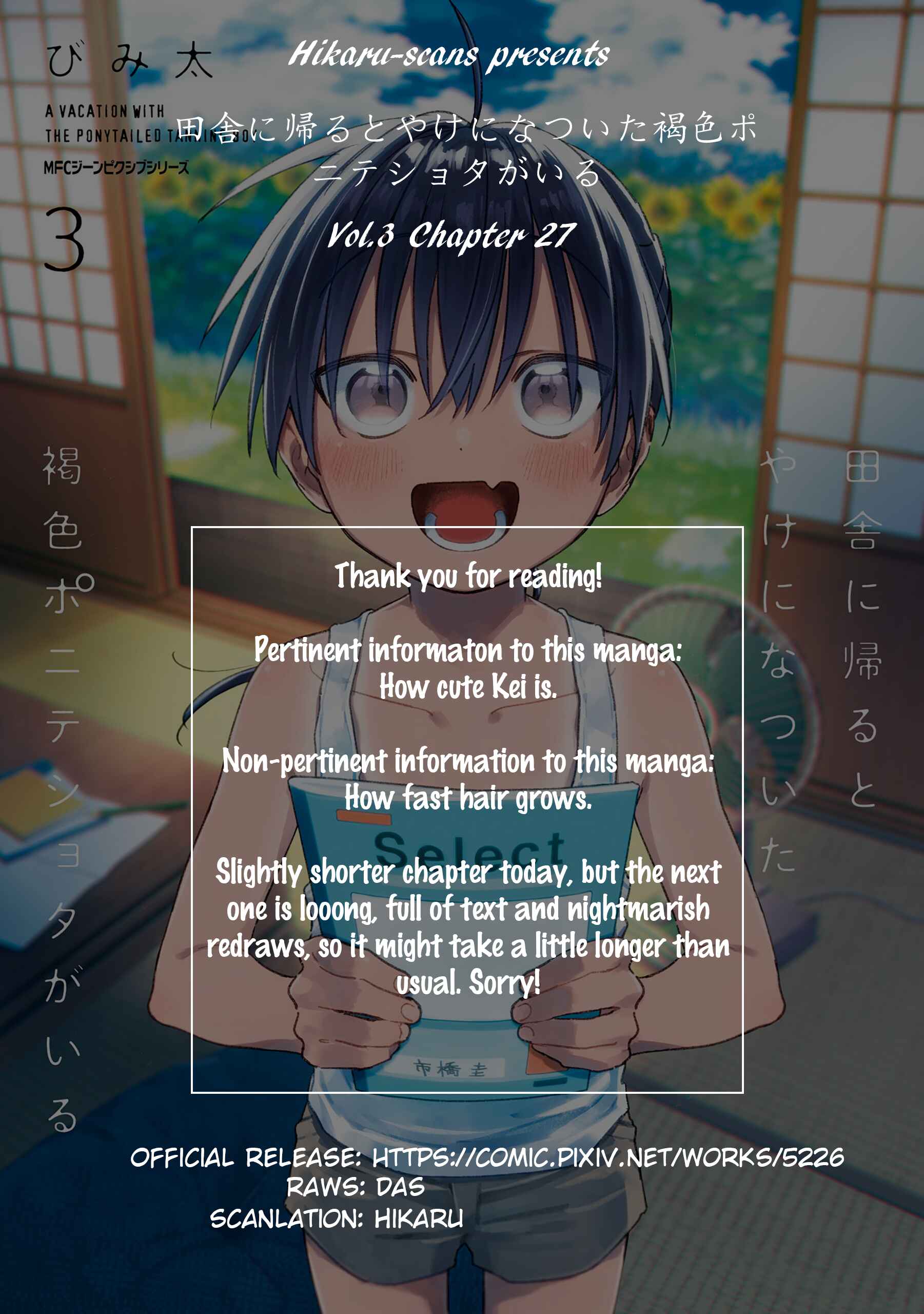 Page 12 Chapter 27 Inaka ni Kaeru to Yakeni Natsuita Kasshoku Ponytail Shota ga Iru