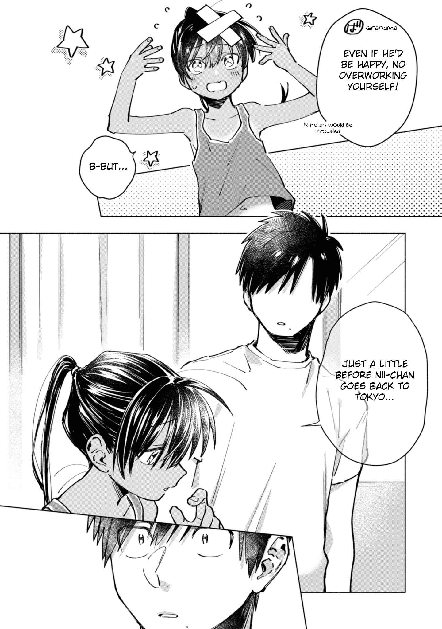 Page 12 Chapter 7 Inaka ni Kaeru to Yakeni Natsuita Kasshoku Ponytail Shota ga Iru