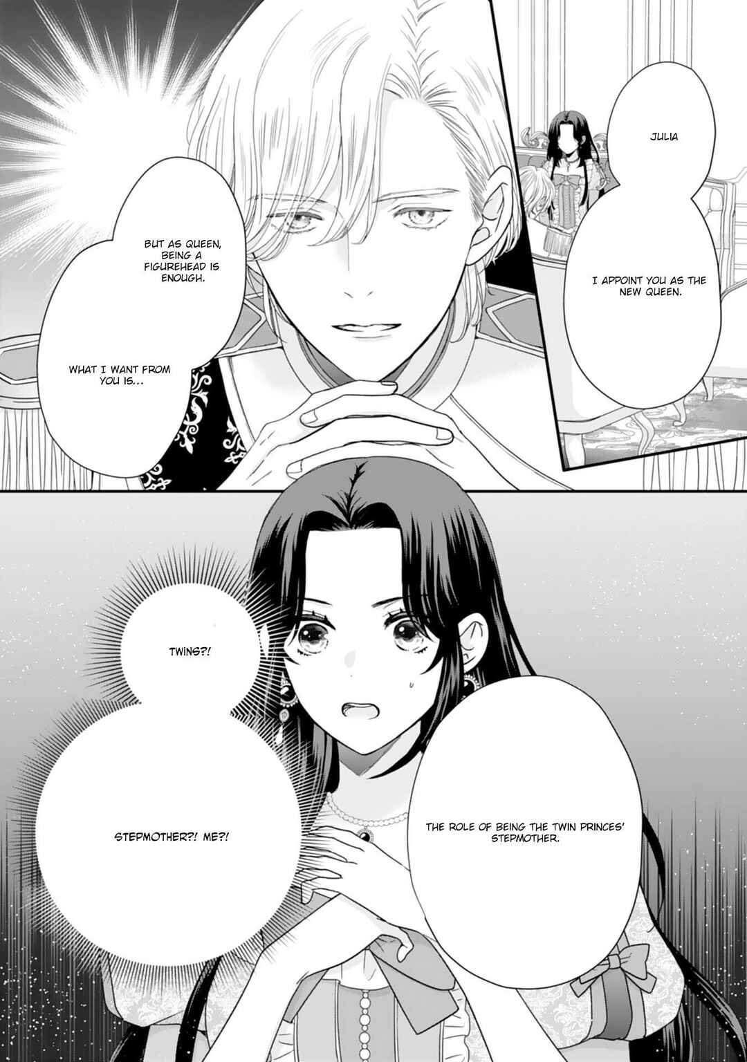 Page 1 Chapter 1 Futago Ouji no Mamahaha ni Narimashite ~Kiraware Akujo desu ga, Sonna Koto yori Musuko-tachi ga Kawaisugite Komarimasu~