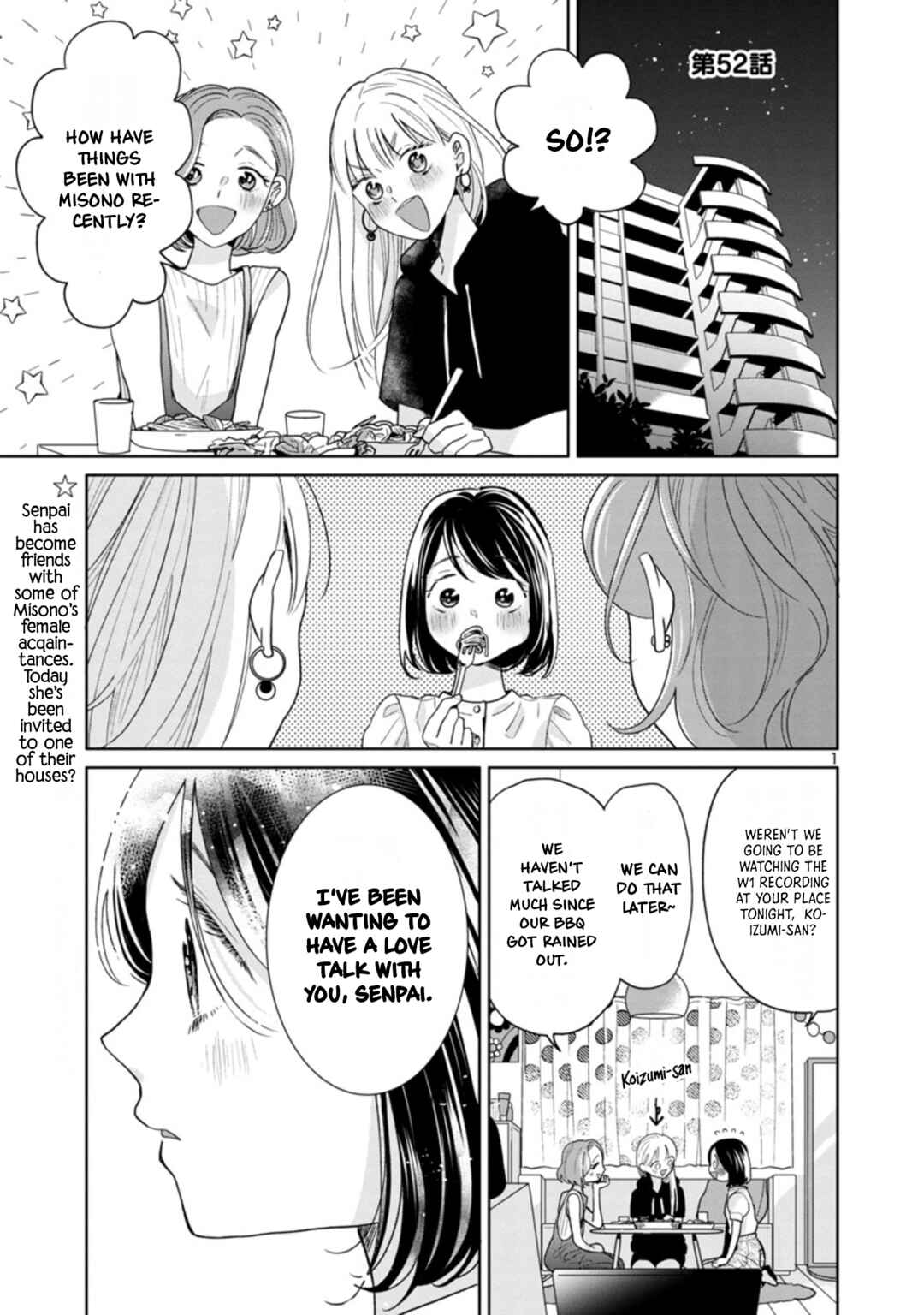 Page 1 Chapter 52 Majo-senpai Nippou