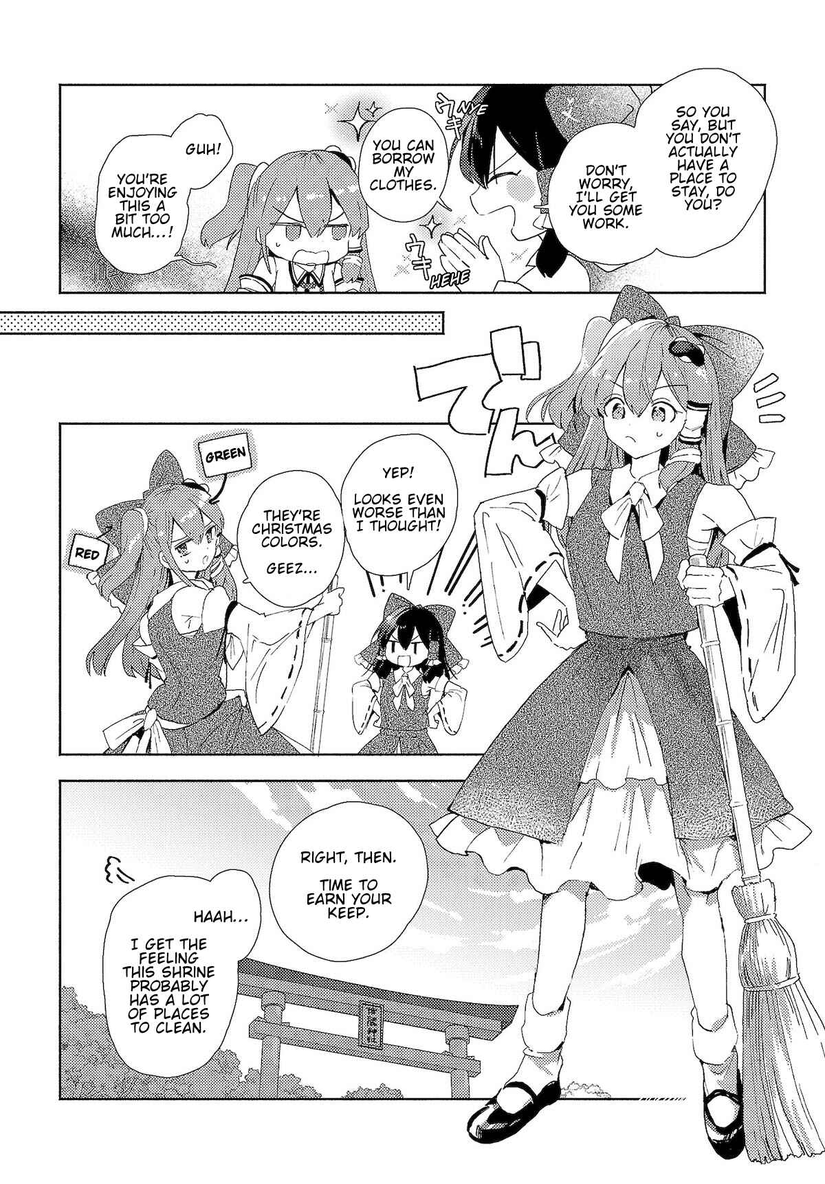 Page 4 Chapter 3.1 Touhou Project Niji Sousaku Series - Sanae-san wa Iedechuu!