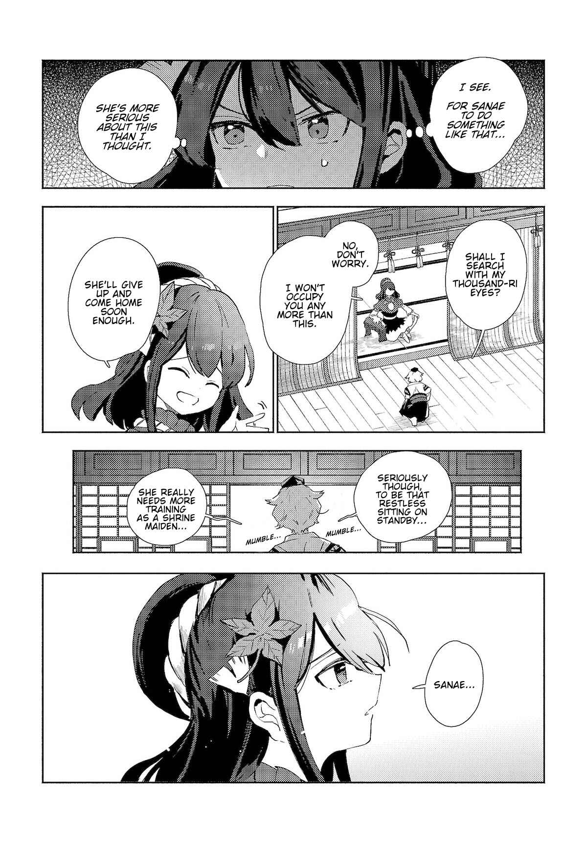 Page 8 Chapter 1.2 Touhou Project Niji Sousaku Series - Sanae-san wa Iedechuu!