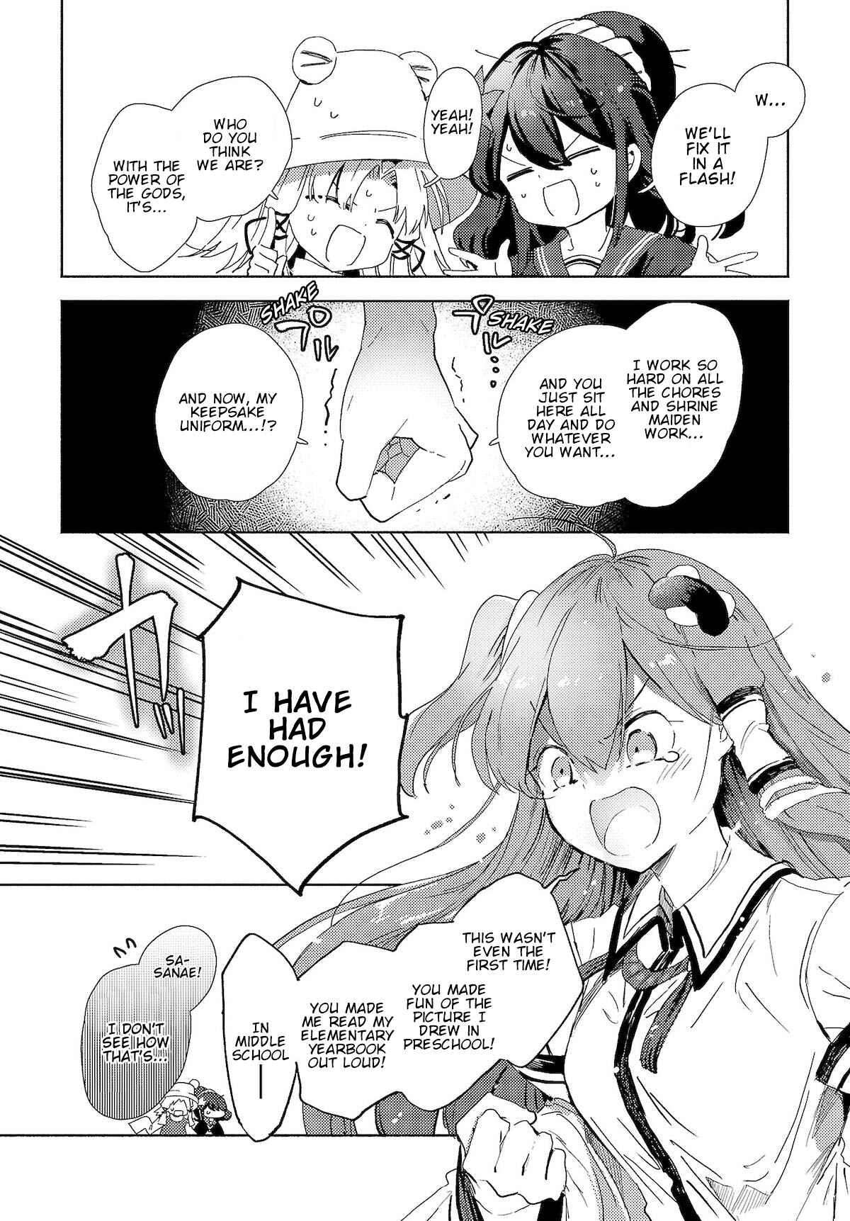 Page 8 Chapter 1.1 Touhou Project Niji Sousaku Series - Sanae-san wa Iedechuu!