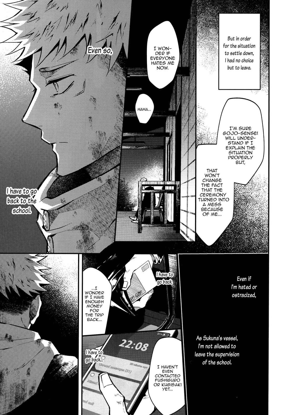 Page 124 Chapter Unknown_b049 Jujutsu Kaisen - Kaette Oide yo, Boku no Tokoro ni (Doujinshi)
