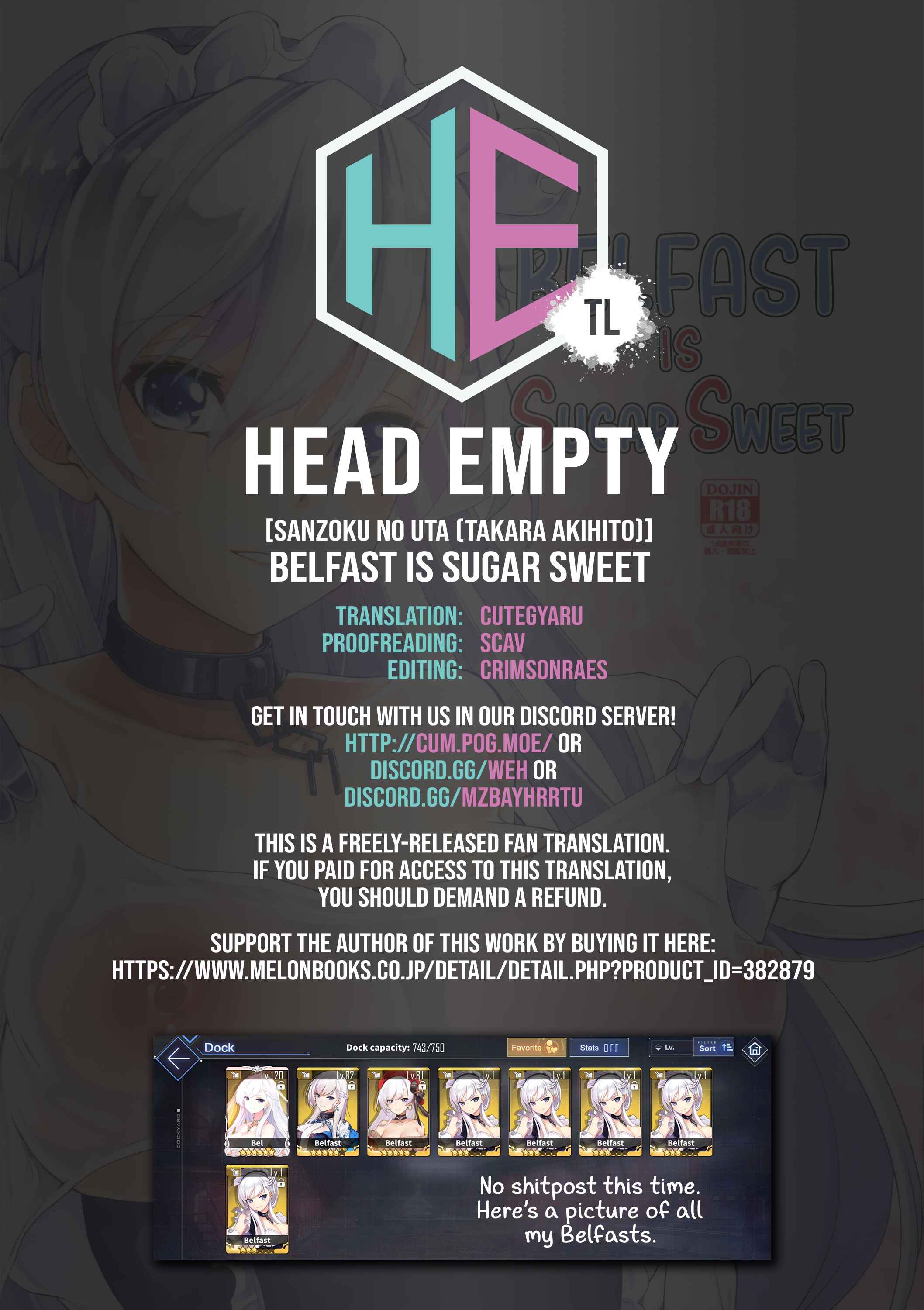 Page 22 Chapter Unknown_f912 Azur Lane - Belfast is Sugar Sweet