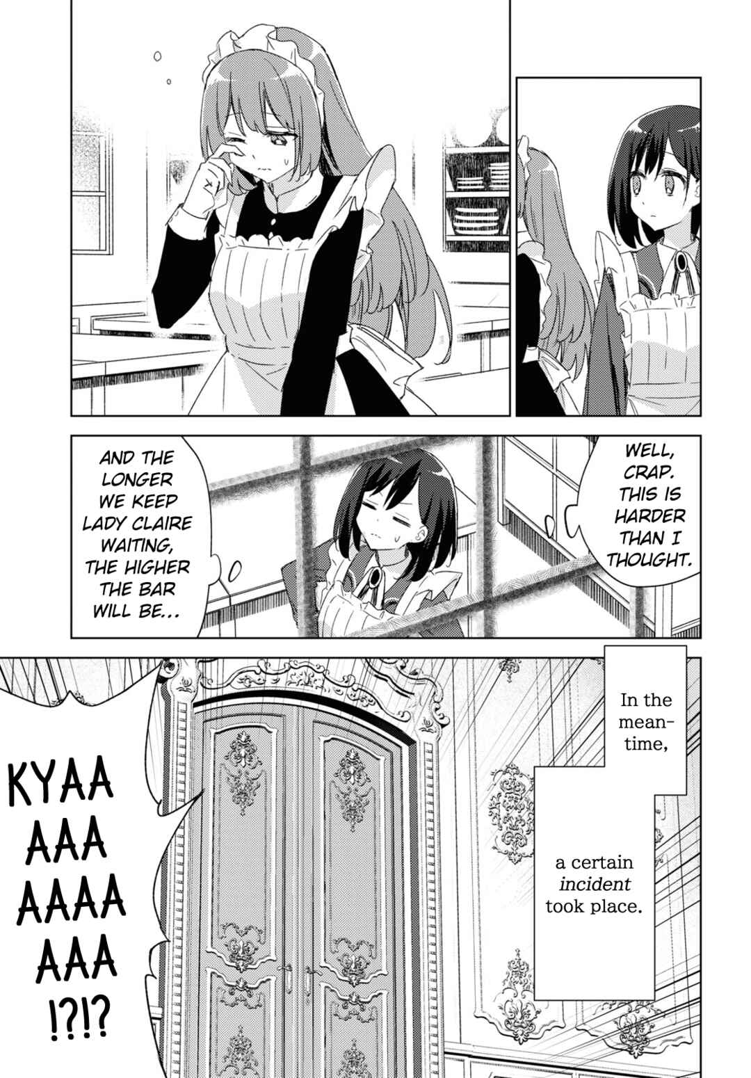 Page 17 Chapter 1 Watashi no Oshi wa Akuyaku Reijou. Maids Kitchen