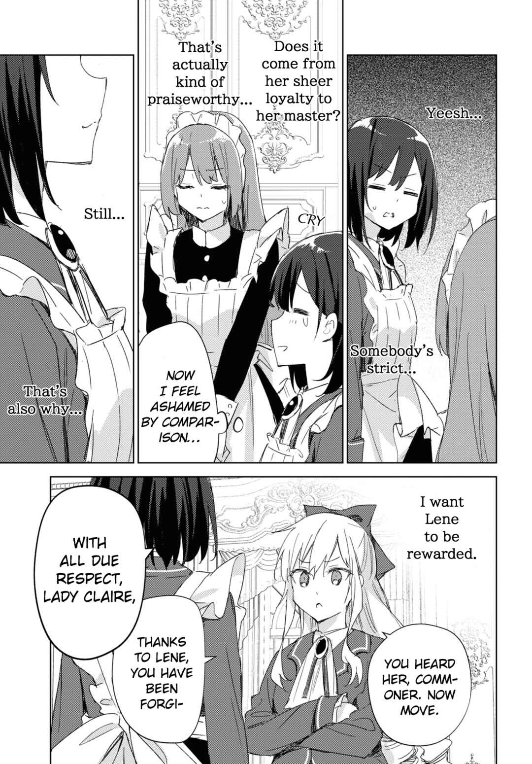 Page 23 Chapter 1 Watashi no Oshi wa Akuyaku Reijou. Maids Kitchen
