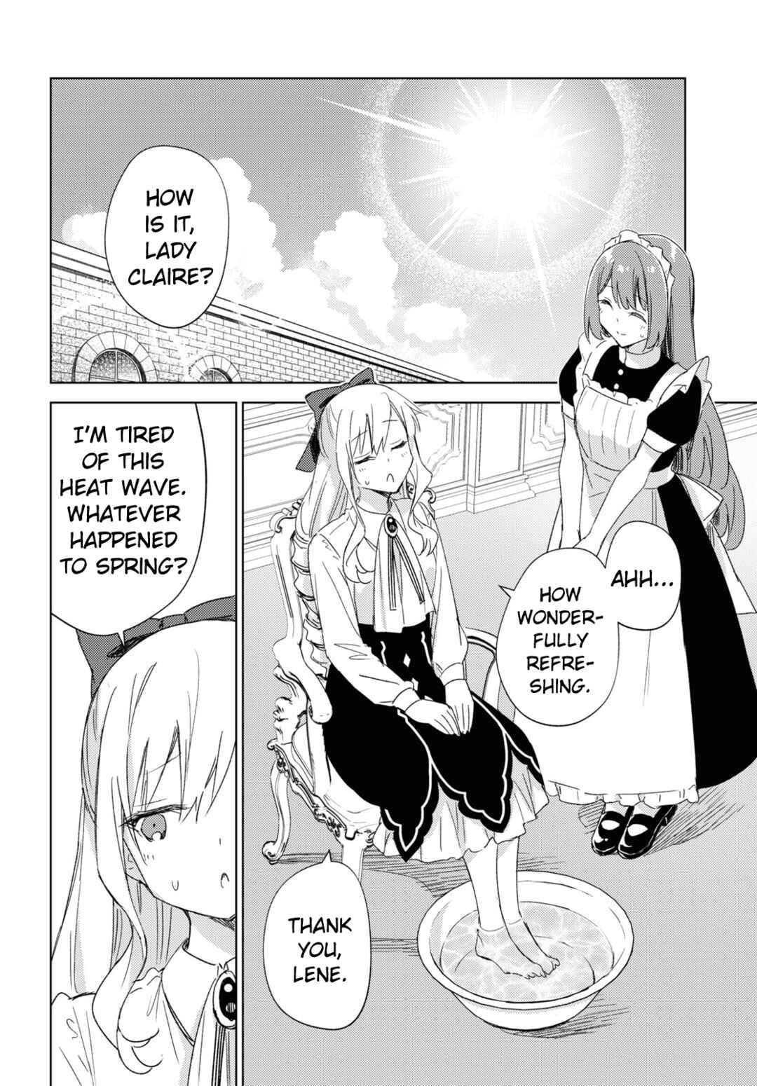 Page 2 Chapter 3 Watashi no Oshi wa Akuyaku Reijou. Maids Kitchen