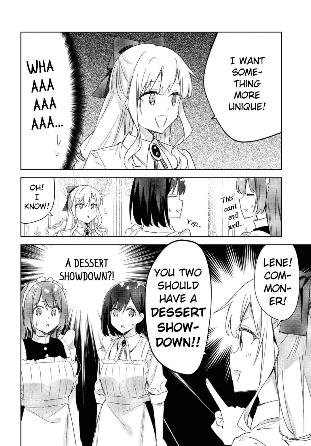 Page 6 Chapter 3 Watashi no Oshi wa Akuyaku Reijou. Maids Kitchen