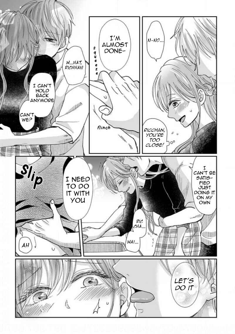 Page 13 Chapter 5 Osananajimi wa Ichi Tamagosei no Shishi Supadari Futago to Torotoro 3 nin Seikatsu
