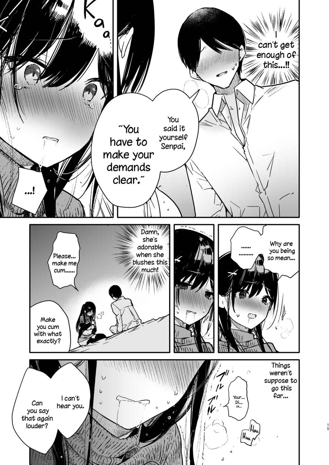Page 15 Chapter Unknown_9fdb Senpai to Genkai Made Sundome Ijiwaru Ecchi