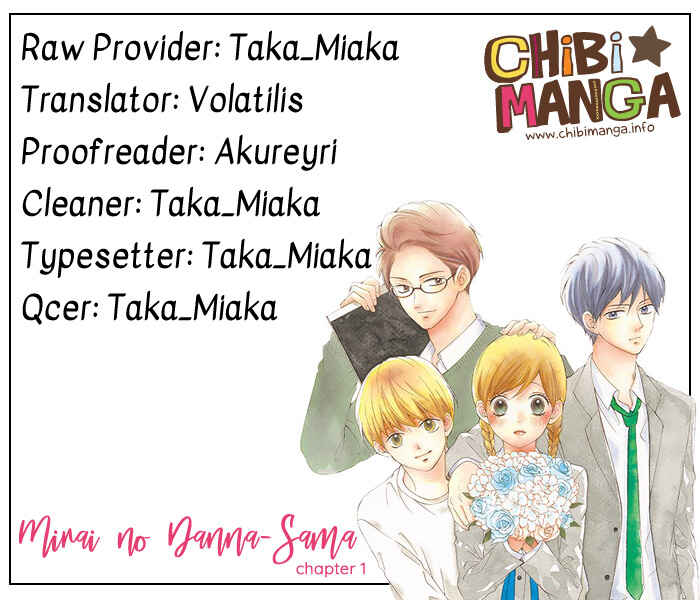 Page 1 Chapter 1 Mirai no Danna-sama