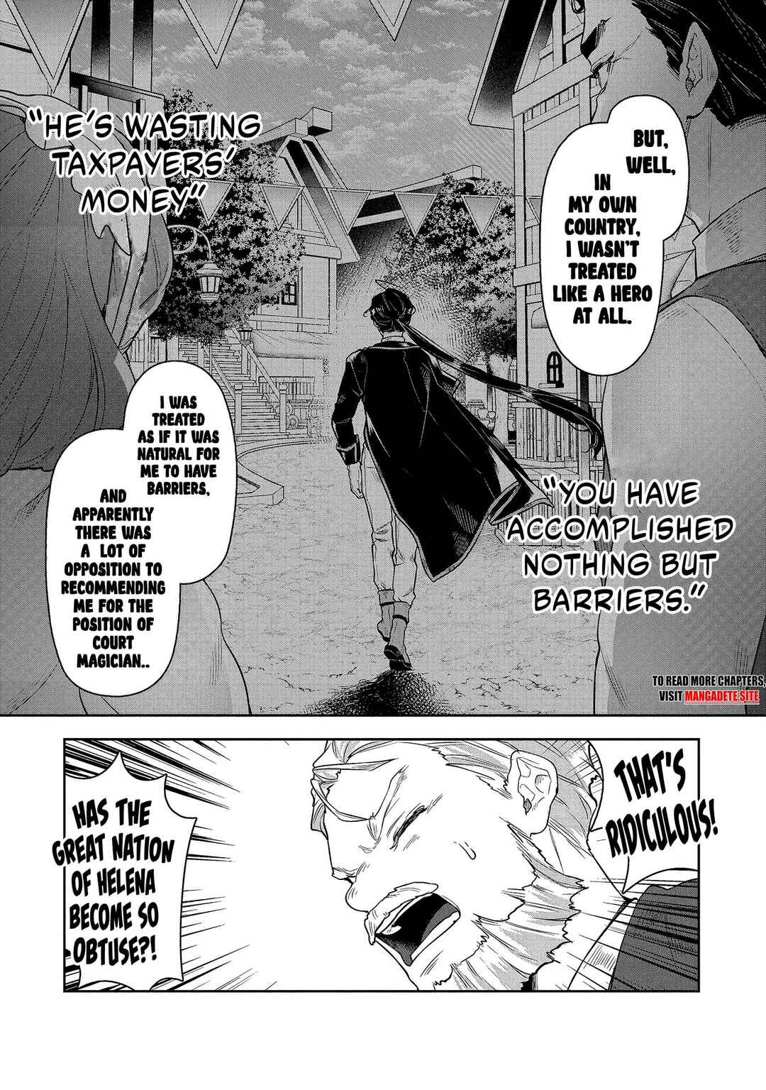 Page 4 Chapter 4 Kuni ni Saikyou no Barrier wo Hattara Heiwa ni Narisugite Tsuihousaremashita ~Ore no Mahou ga Yabasugite, Bijo to Mazoku ni Kakomarerun da ga!?~