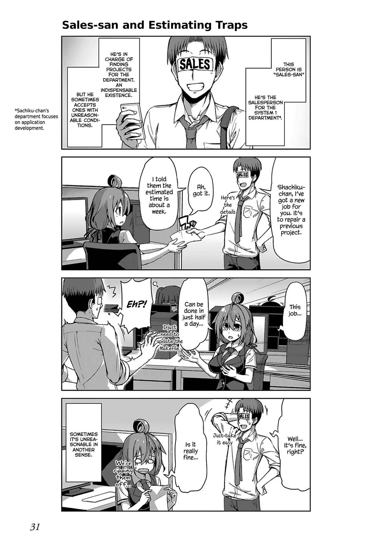 Page 5 Chapter 9 Ikinokore! Shachiku-chan