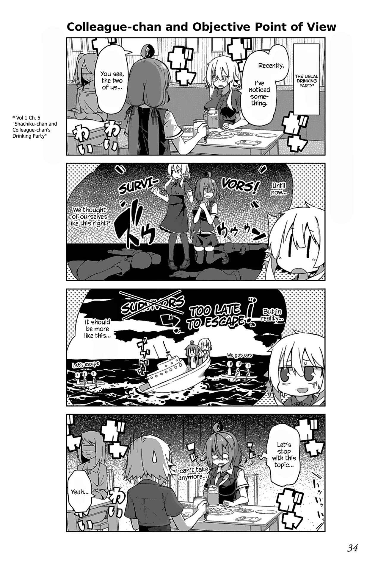 Page 8 Chapter 9 Ikinokore! Shachiku-chan