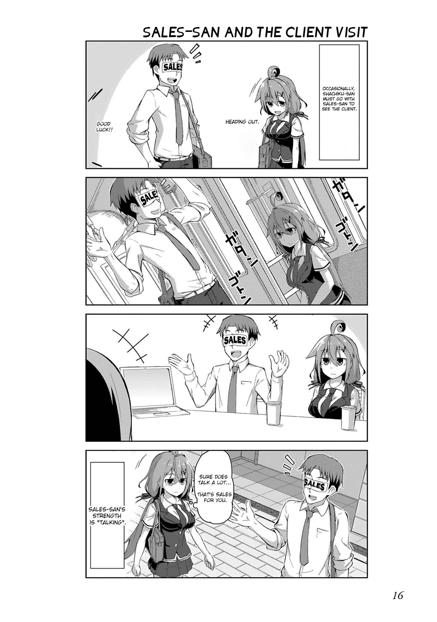 Page 4 Chapter 2 Ikinokore! Shachiku-chan