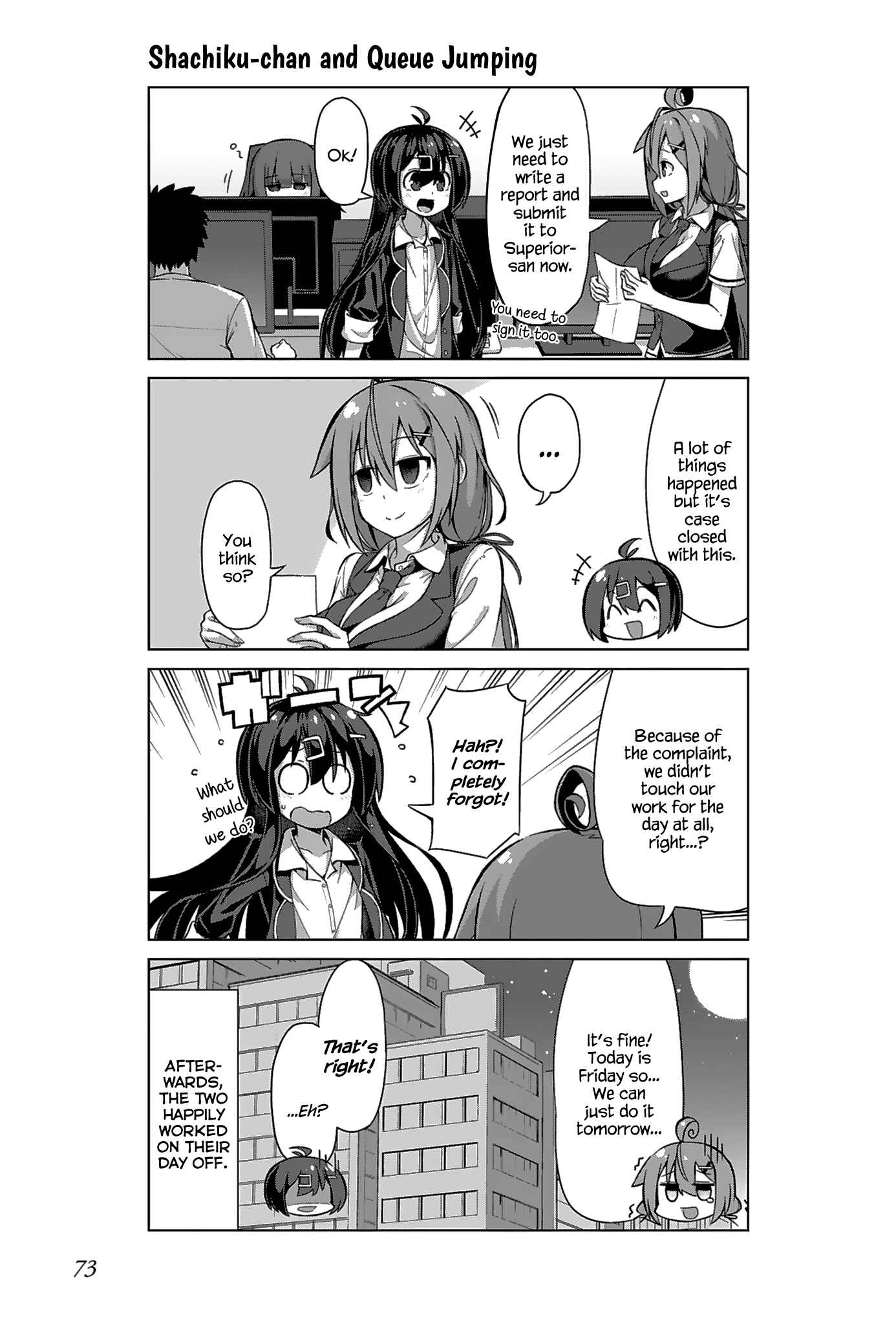 Page 11 Chapter 12 Ikinokore! Shachiku-chan