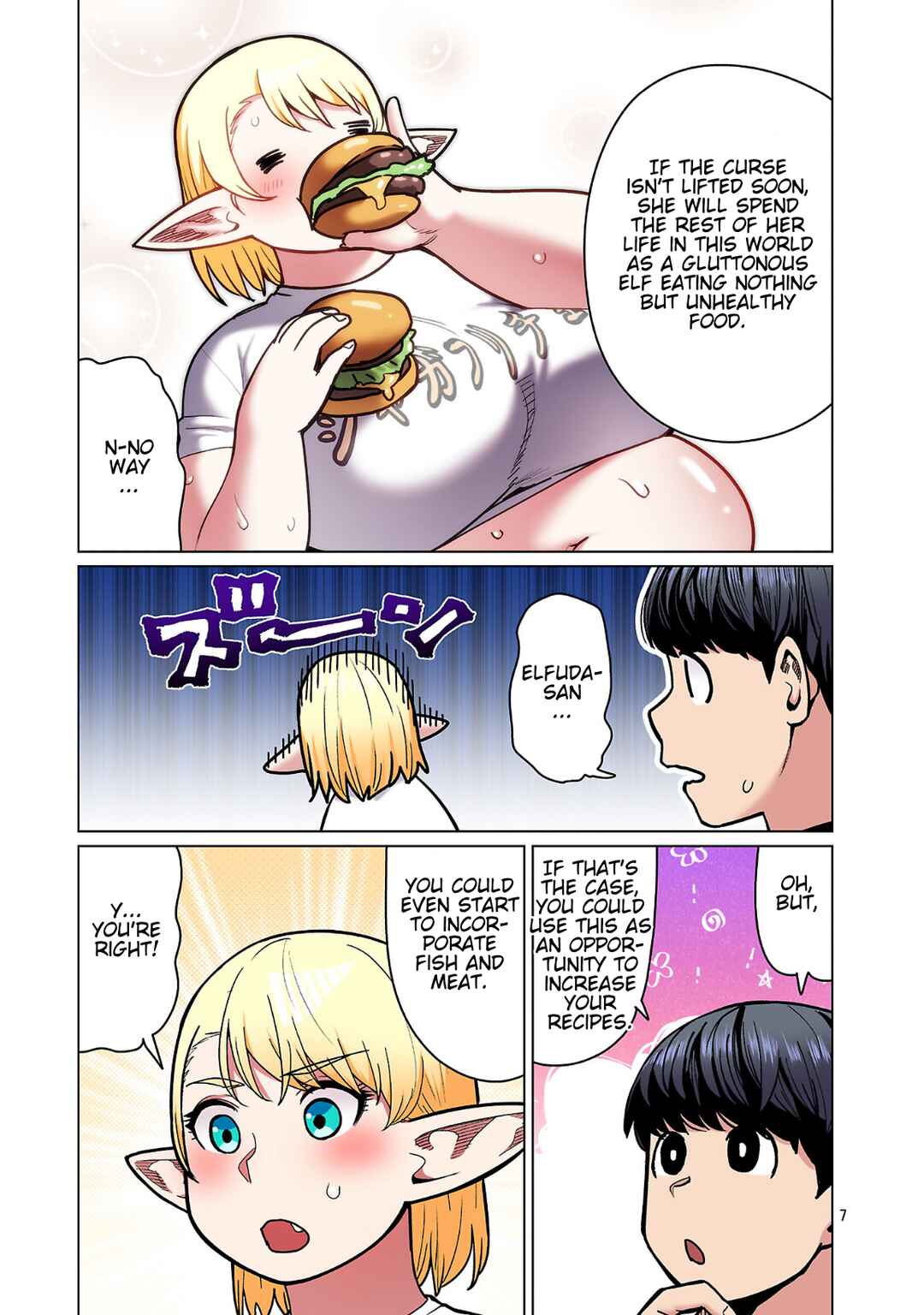 Page 8 Chapter 25 Shin Elf-san wa Yaserarenai. (Official Colored)
