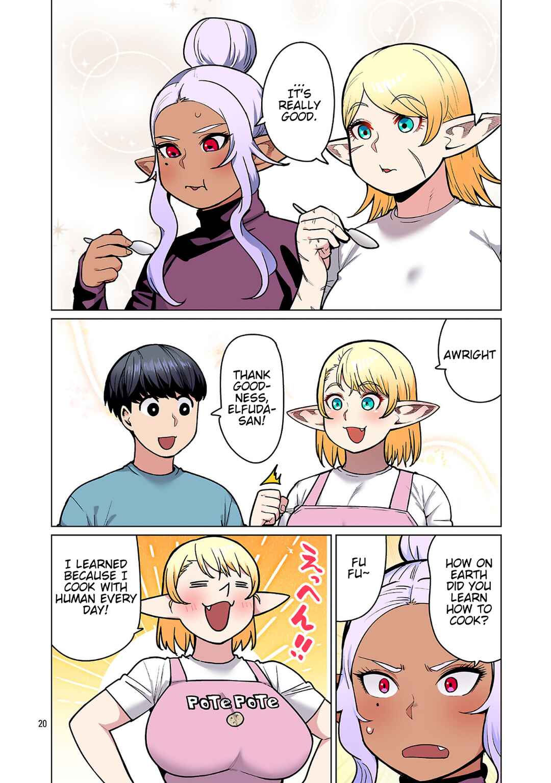 Page 21 Chapter 24 Shin Elf-san wa Yaserarenai. (Official Colored)