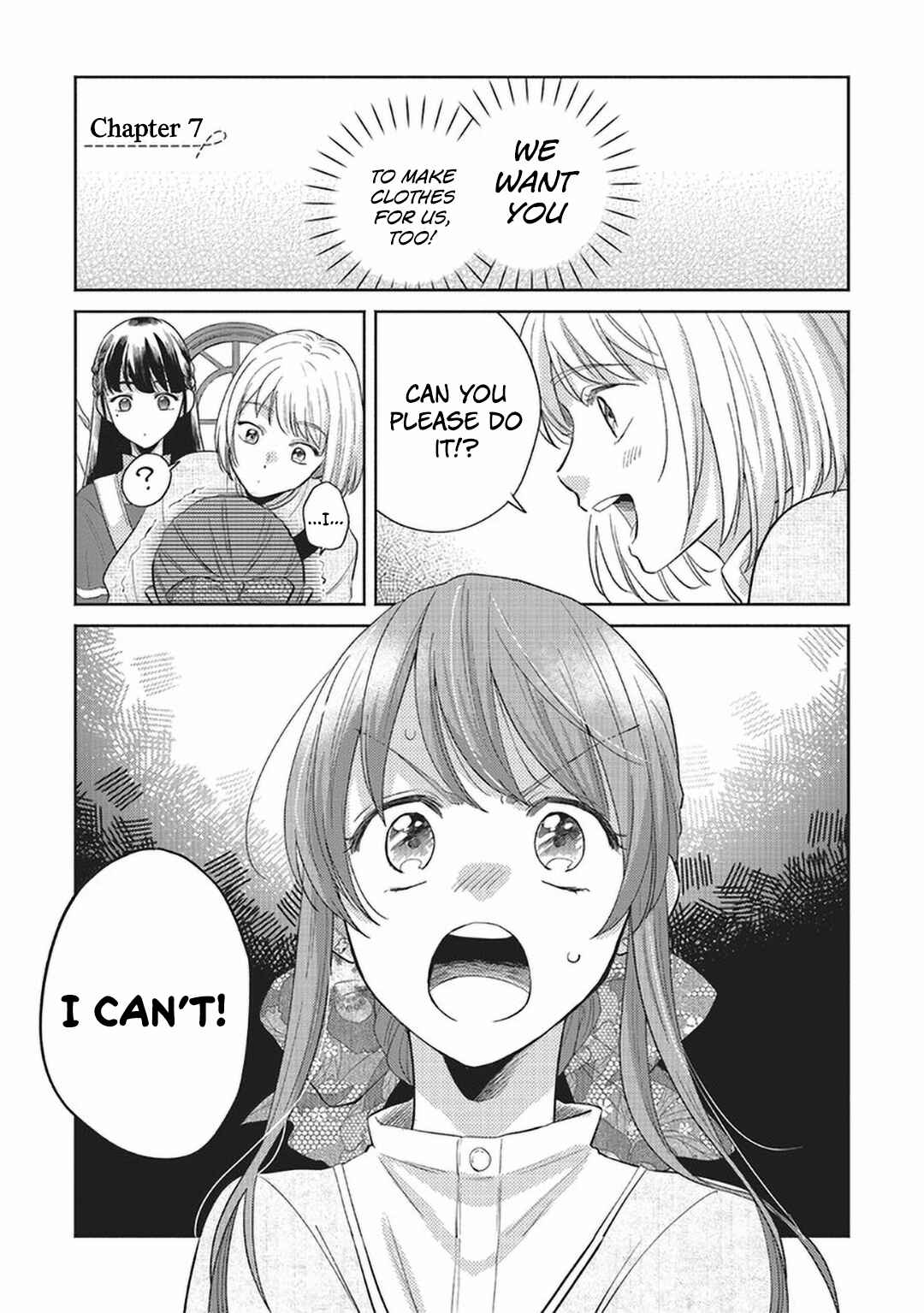 Page 1 Chapter 7 Boukensha no Fuku, Tsukurimasu! ~Isekai de Hajimeru Designer Seikatsu~