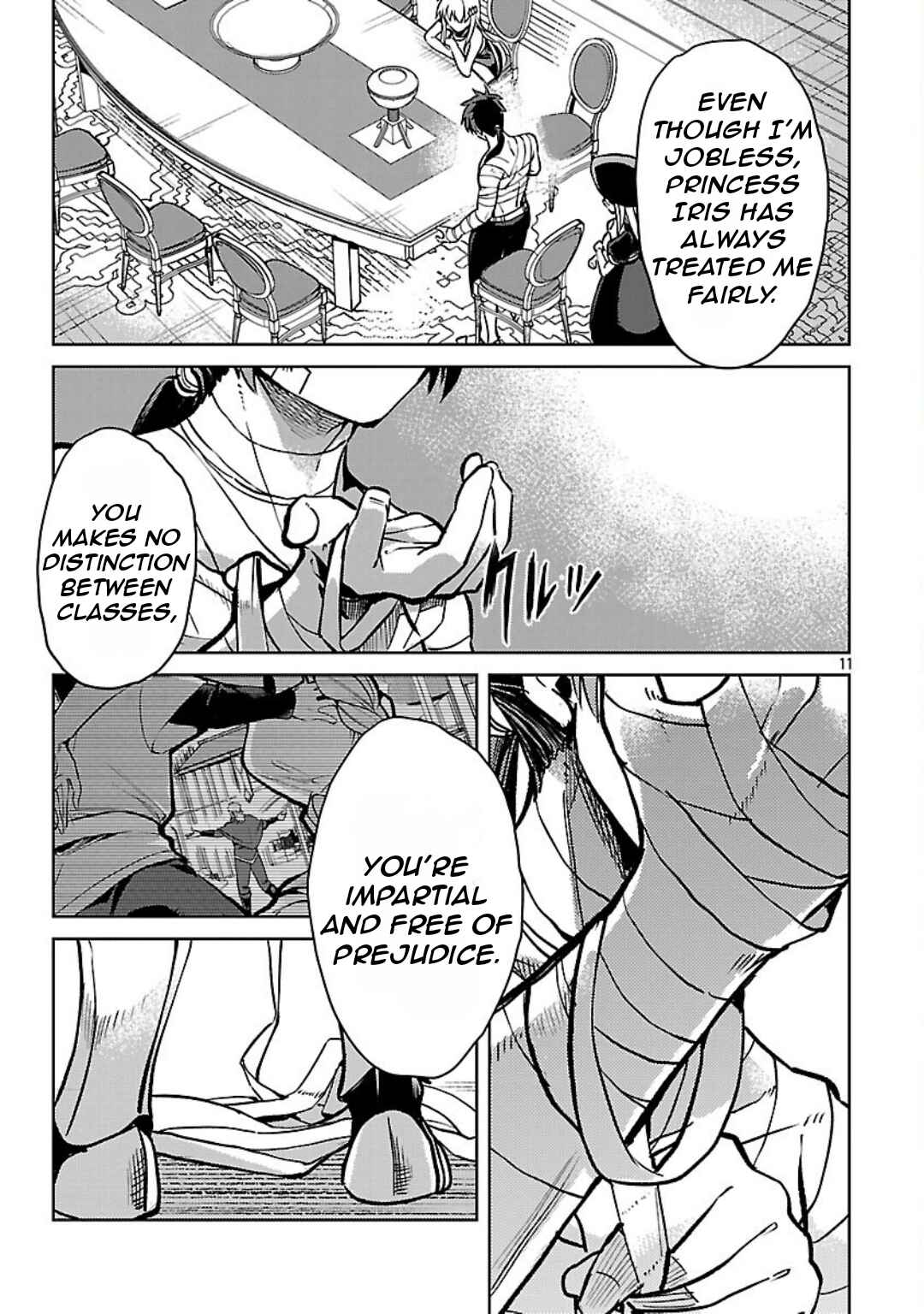 Page 13 Chapter 32 Kurasu ≪Mushoku≫ no Eiyuu-tan ~Koushaku-ka wo Tsuihou Sareta ga, Jitsu wa Nagutta Dake de Sukiru wo Kakutoku Dekiru to Wakari, Tairiku Ichi no Eiyuu ni Noboritsumeru~