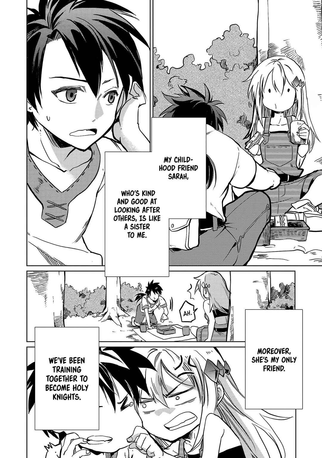 Page 10 Chapter 1 Kurasu ≪Mushoku≫ no Eiyuu-tan ~Koushaku-ka wo Tsuihou Sareta ga, Jitsu wa Nagutta Dake de Sukiru wo Kakutoku Dekiru to Wakari, Tairiku Ichi no Eiyuu ni Noboritsumeru~