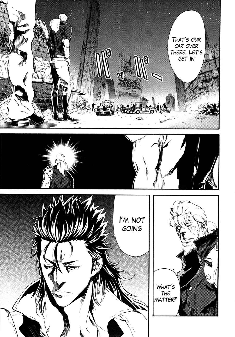 Page 4 Chapter 42 Black and Blue Hungry Wolf - Fist of the North Star: Rei Gaiden