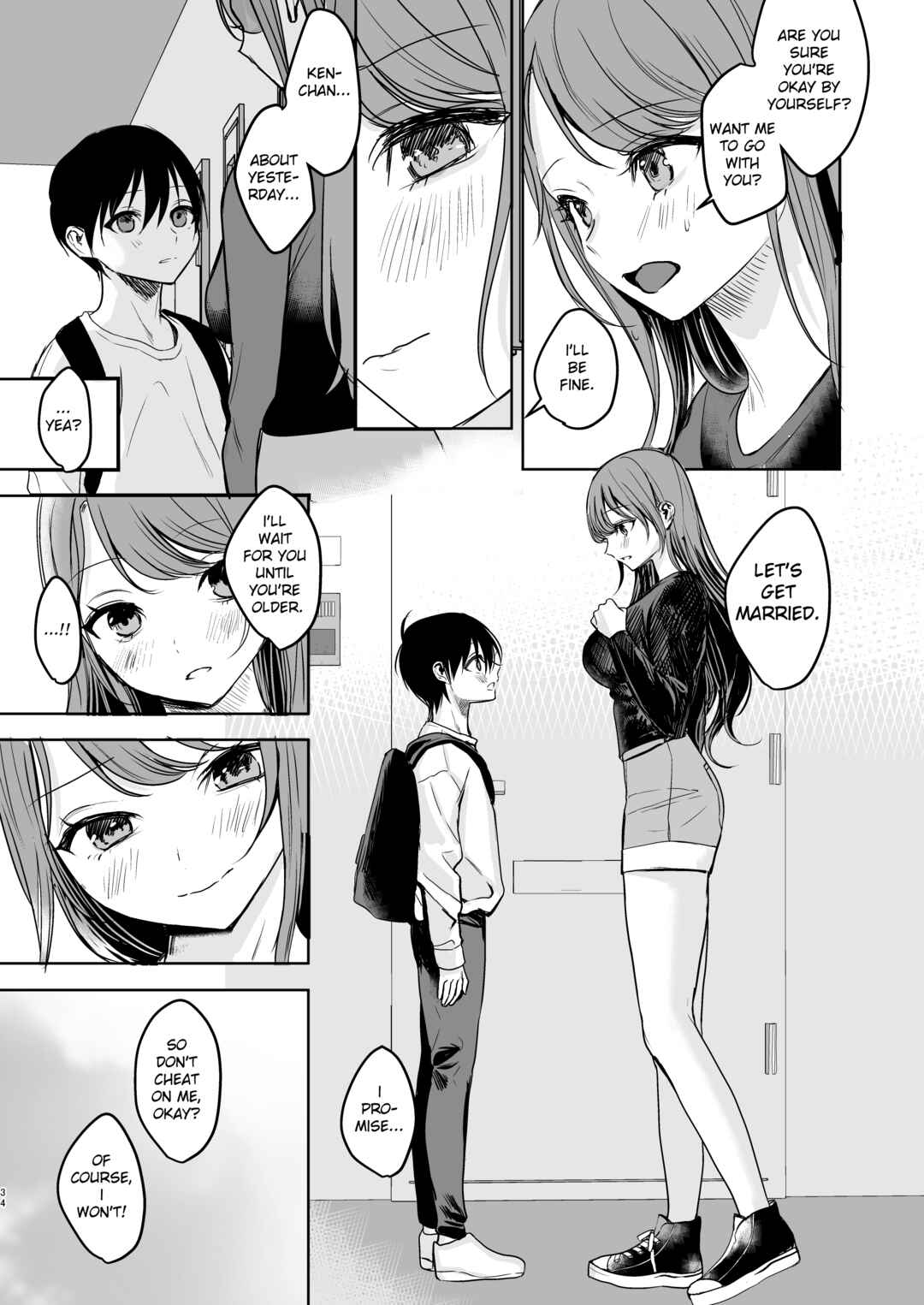 Page 33 Chapter Unknown_28d4 Konyaku Haki ni Natta Onee-chan o Nagusametara Otomari H Suru Koto ni Natta Boku.