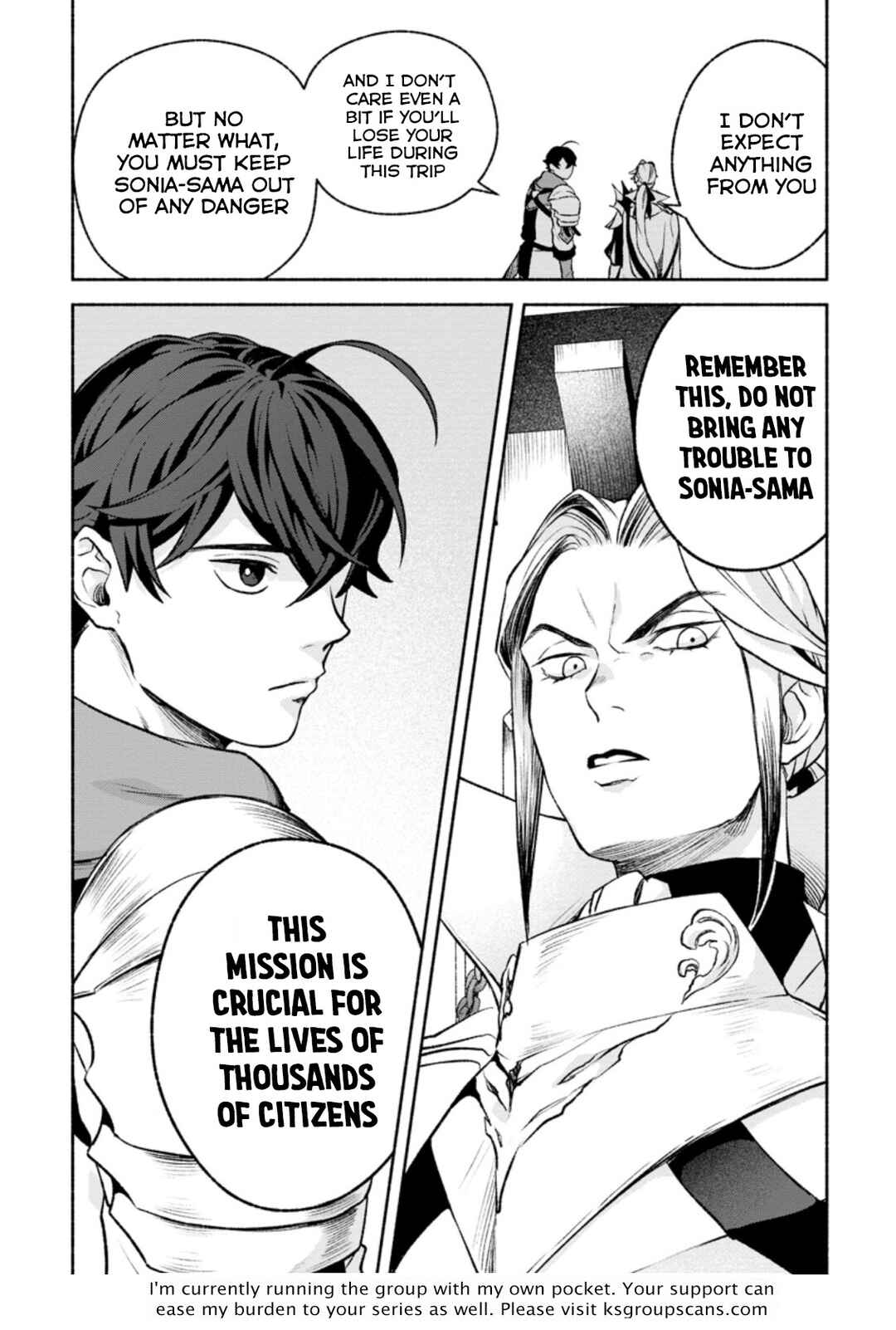 Page 11 Chapter 14.3 Sono Monban, Saikyou Nitsuki ~Tsuihou Sareta Bougyo Ryoku 9999 no Senshi, Outo no Monban Toshite Musou Suru~