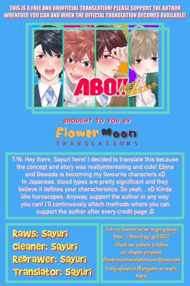 Page 23 Chapter 1 ABO!! -Which Type Do You Like?-