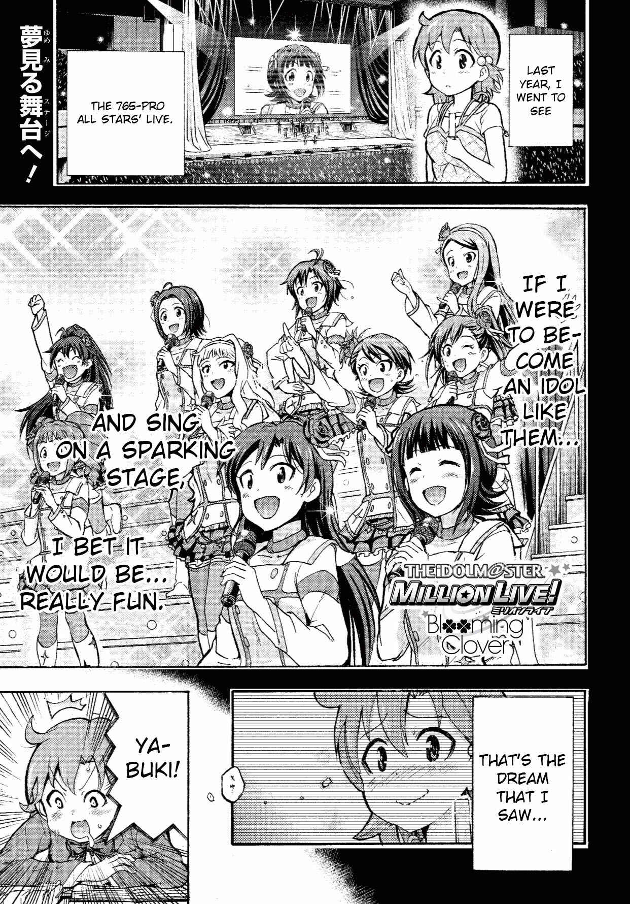 Page 1 Chapter 2 THE iDOLM@STER MILLION LIVE! Blooming Clover
