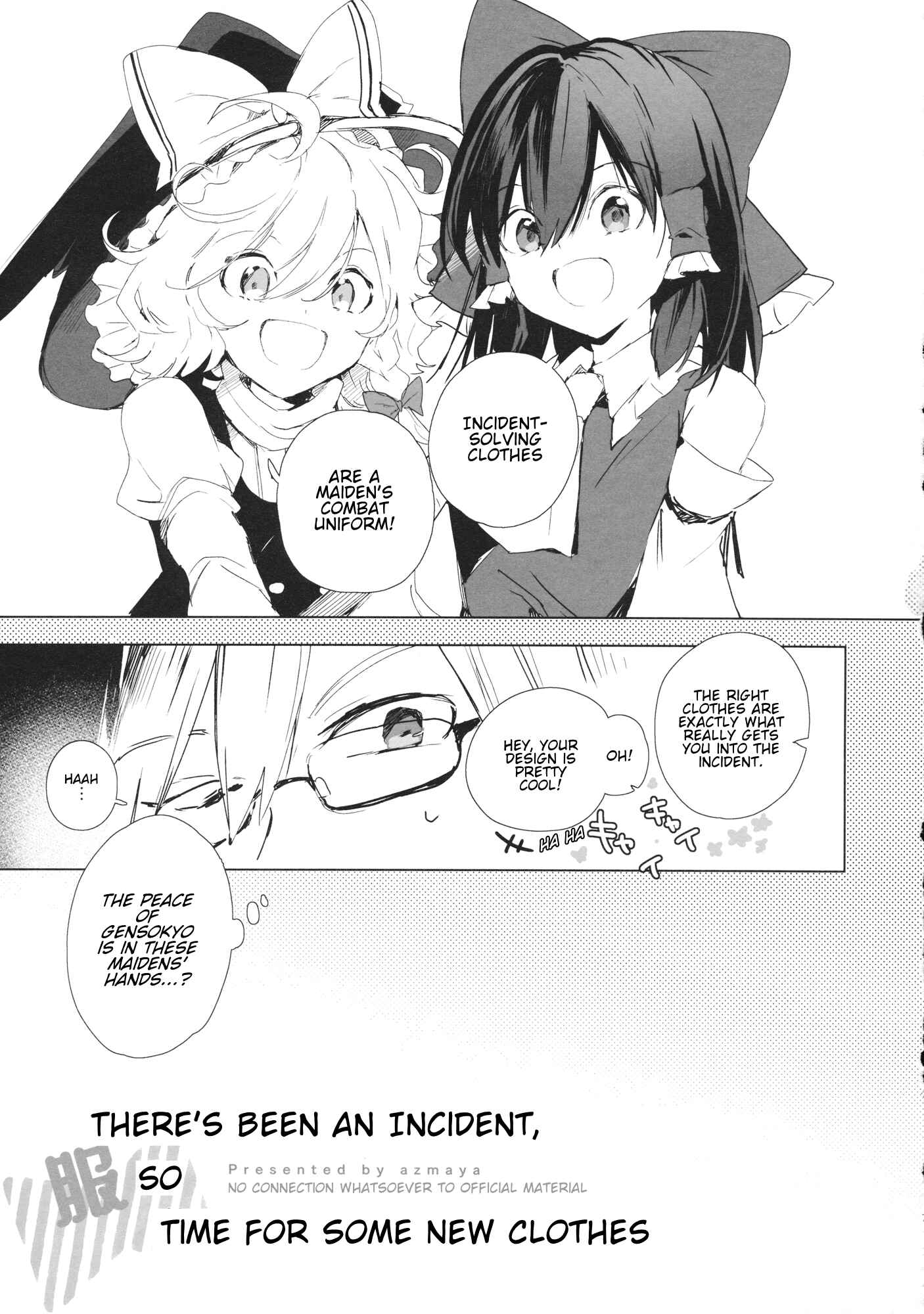Page 6 Chapter Unknown_5a75 Touhou - Theres Been an Incident So Time for Some New Clothes (Doujinshi)
