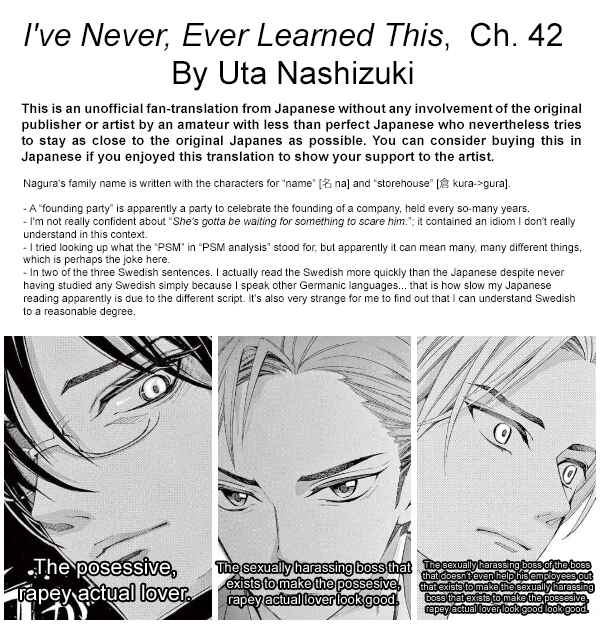 Page 42 Chapter 42 Ive Never, Ever Learned This