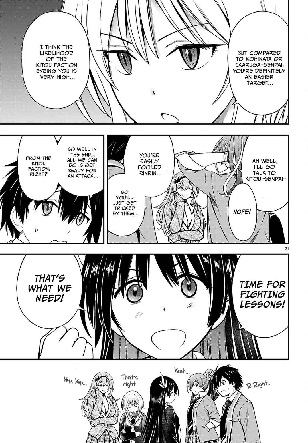 Page 21 Chapter 12 Houkago wa Kenka Saikyou no Gal ni Tsurekomareru Seikatsu - Kanojotachi ni Sukarete, Boku mo Saikyou ni!?