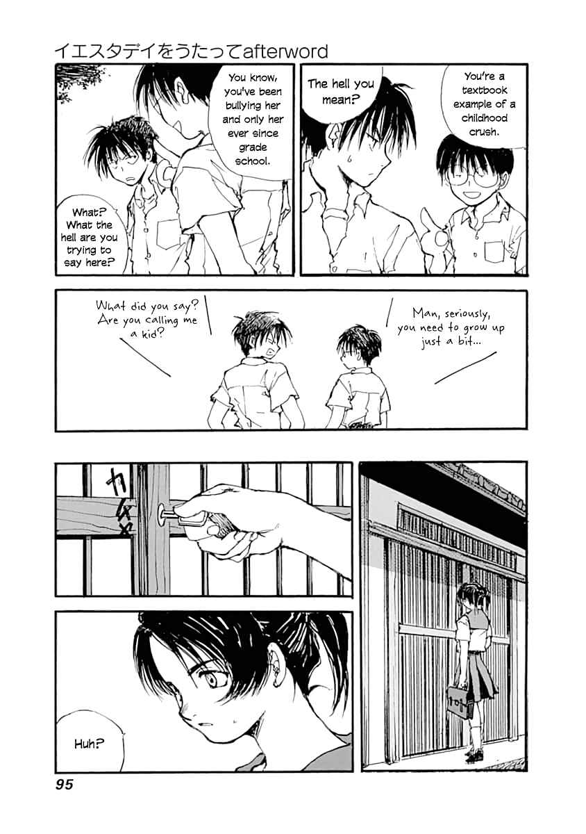 Page 11 Chapter 3 Yesterday wo Utatte afterword