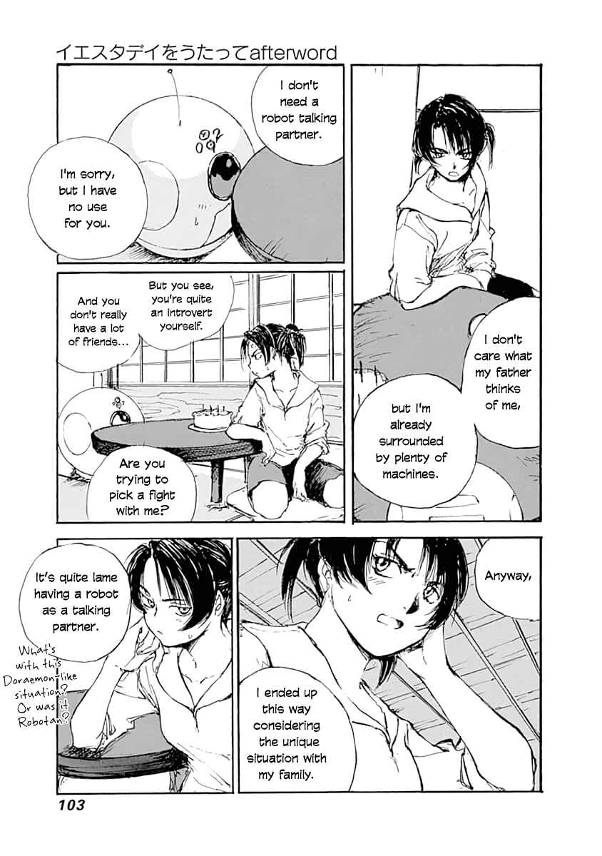 Page 19 Chapter 3 Yesterday wo Utatte afterword