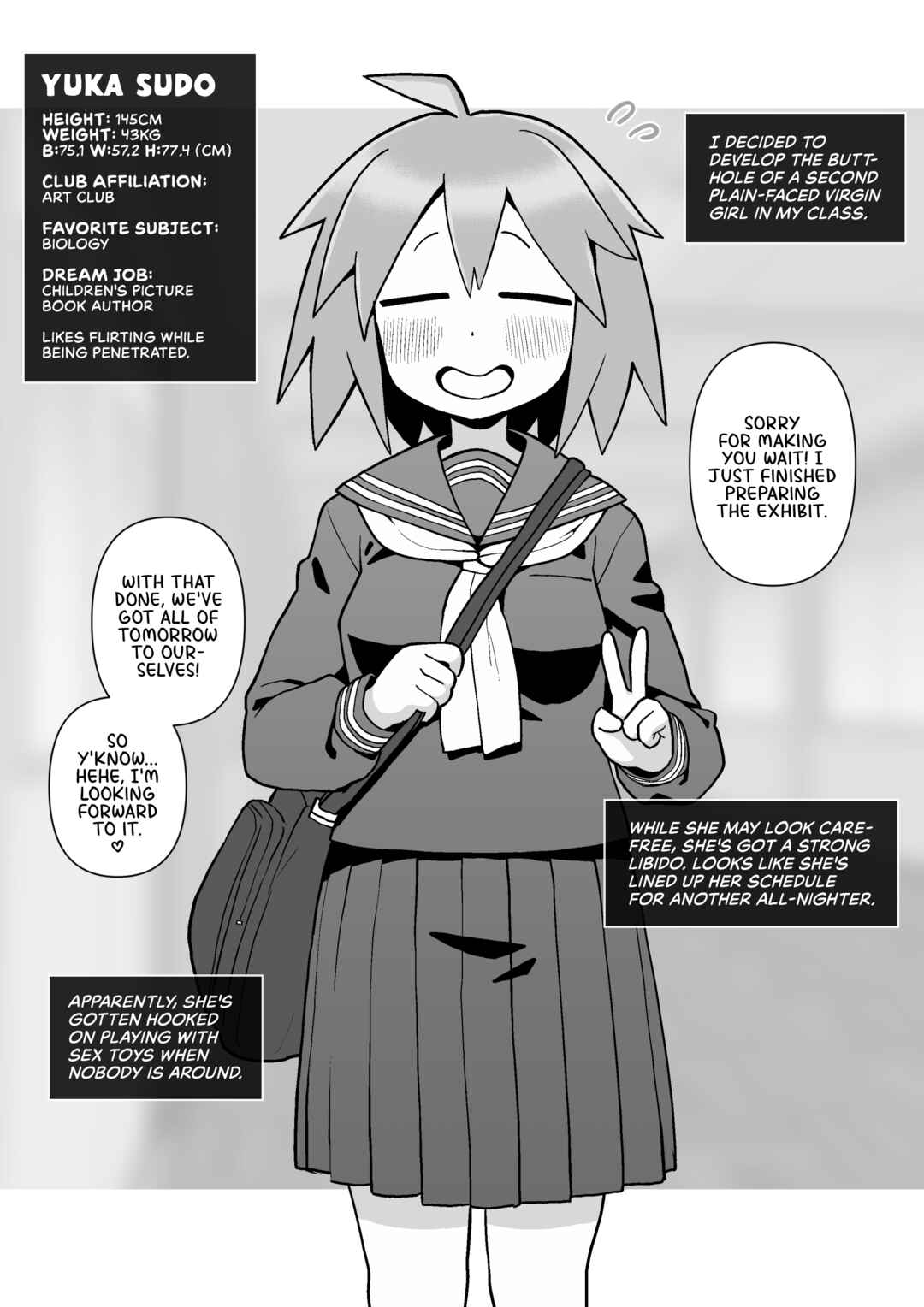 Page 8 Chapter 1 Anal Development of My Plain-Faced Virgin Classmates