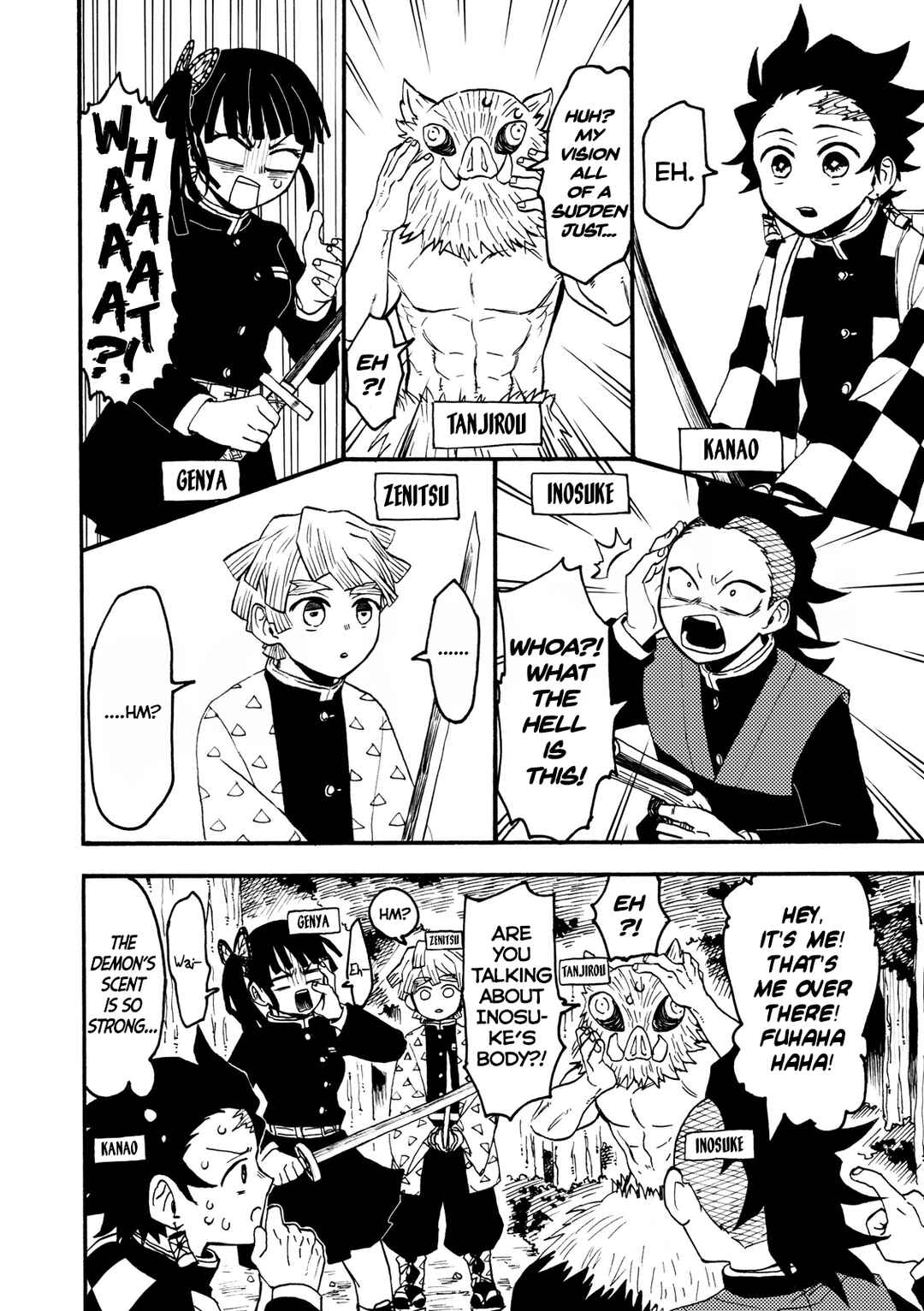 Page 4 Chapter Unknown_eaa5 Kimetsu no Yaiba - A Comic Where Friends Swap Bodies (Doujinshi)
