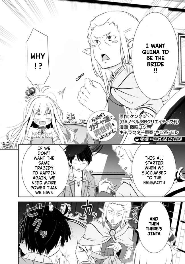 Page 2 Chapter 13 Attouteki Gacha un de Isekai wo Nariagaru!