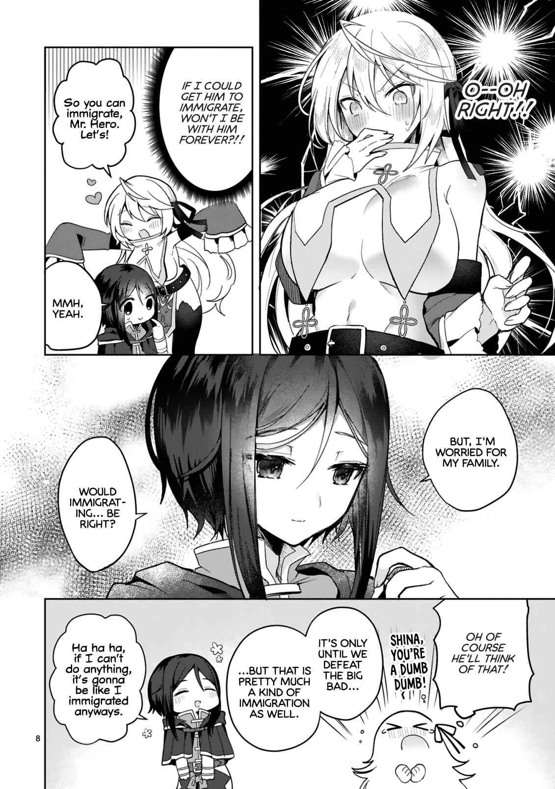 Page 8 Chapter 4 Shiro Majutsushi wa Yuusha no Level wo Agetakunai