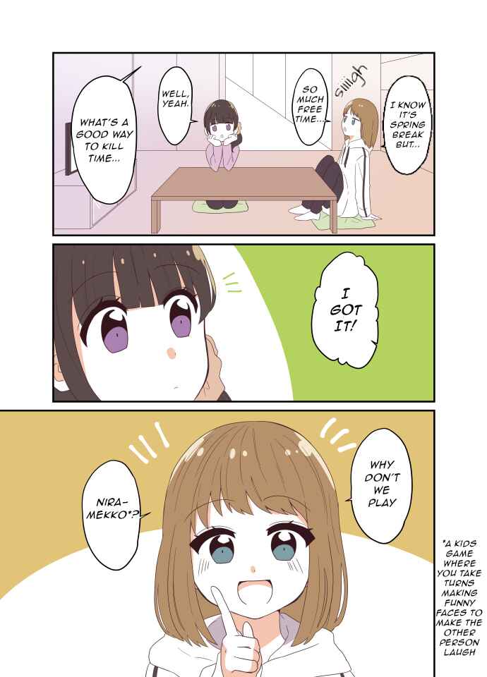 Page 1 Chapter 2 Brunette Bob and Black Side Ponytail