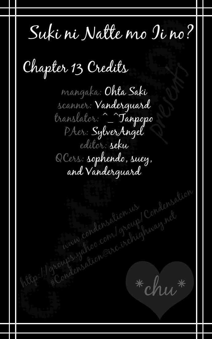 Page 3 Chapter 13 Suki ni Natte mo Ii no?