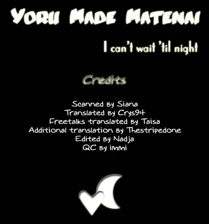 Page 1 Chapter 1 Yoru Made Matenai.