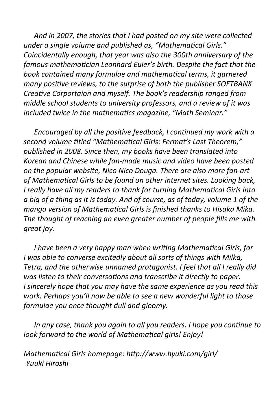 Page 6 Chapter 7.5 Mathematical Girls