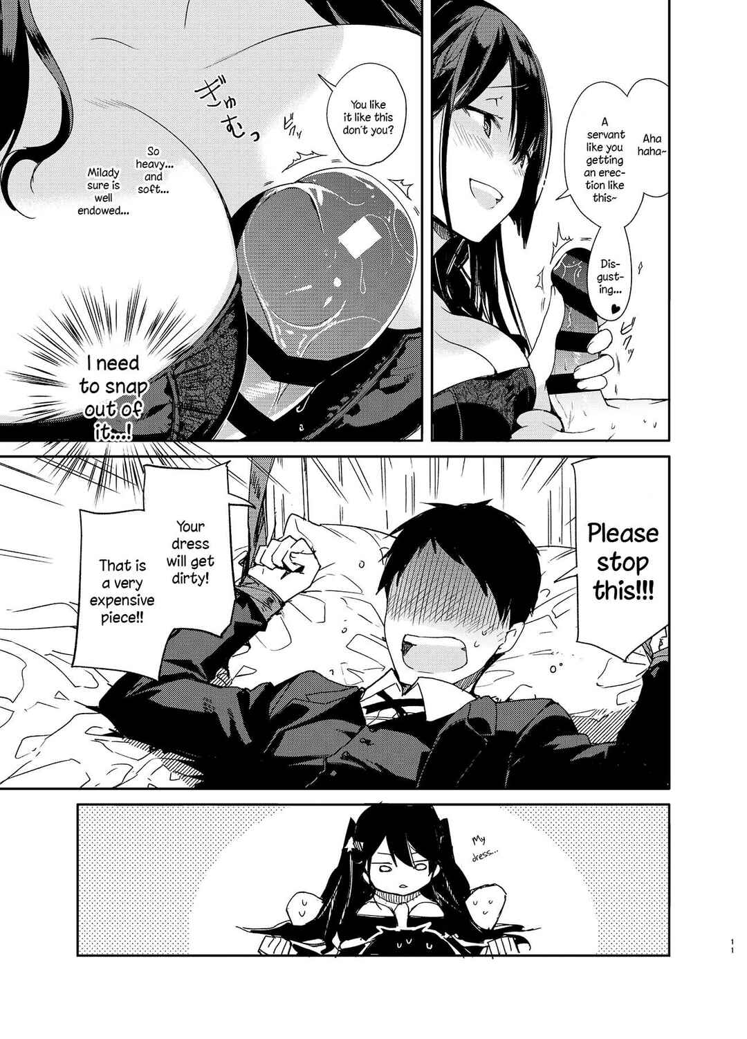 Page 11 Chapter Unknown_70ba Takabisha Kyonyuu Ojou-sama to Himitsu no Ecchi
